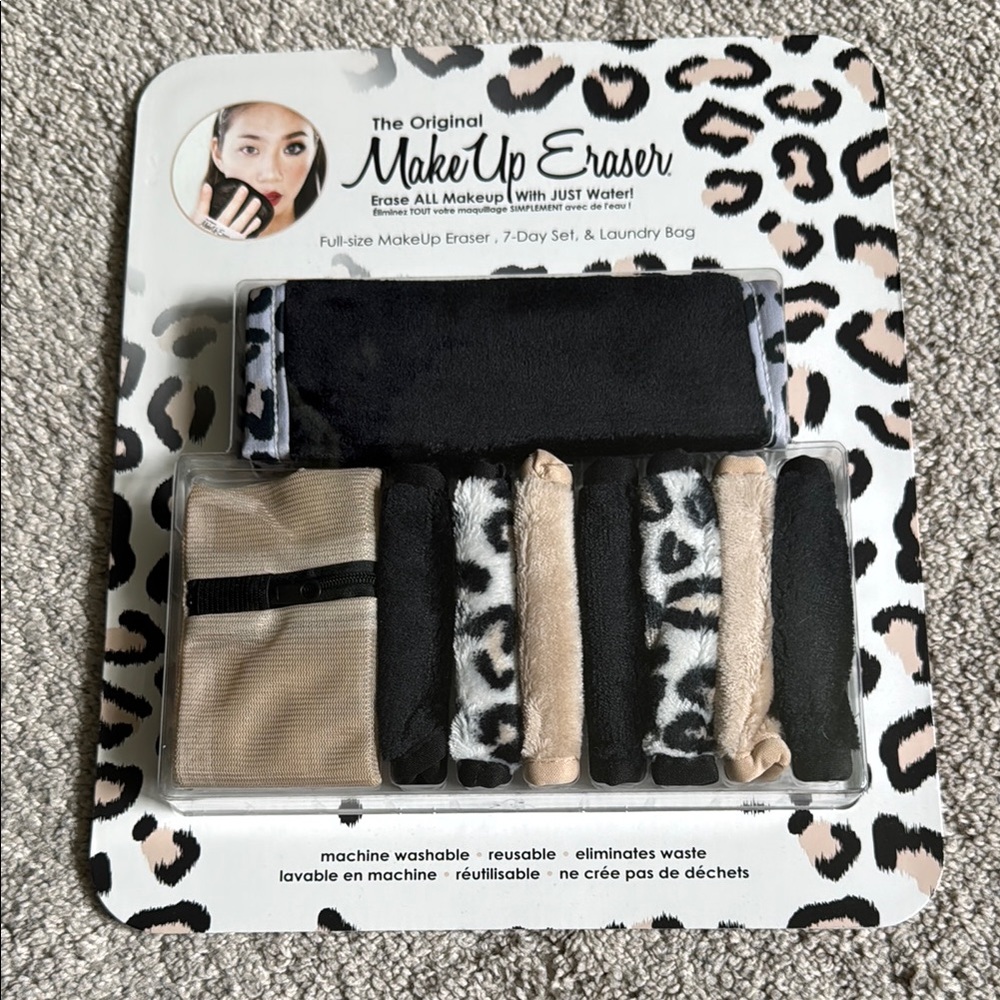 MakeUp Eraser Black and Tan Bag Set for Accessories